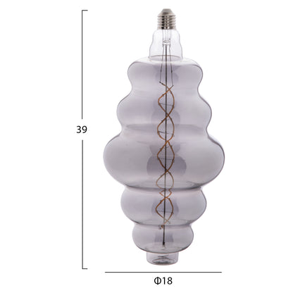 Light Bulb Hm4056.03 Fw180 Led Filament 8w E27 3000k Smoke Color Dimmable