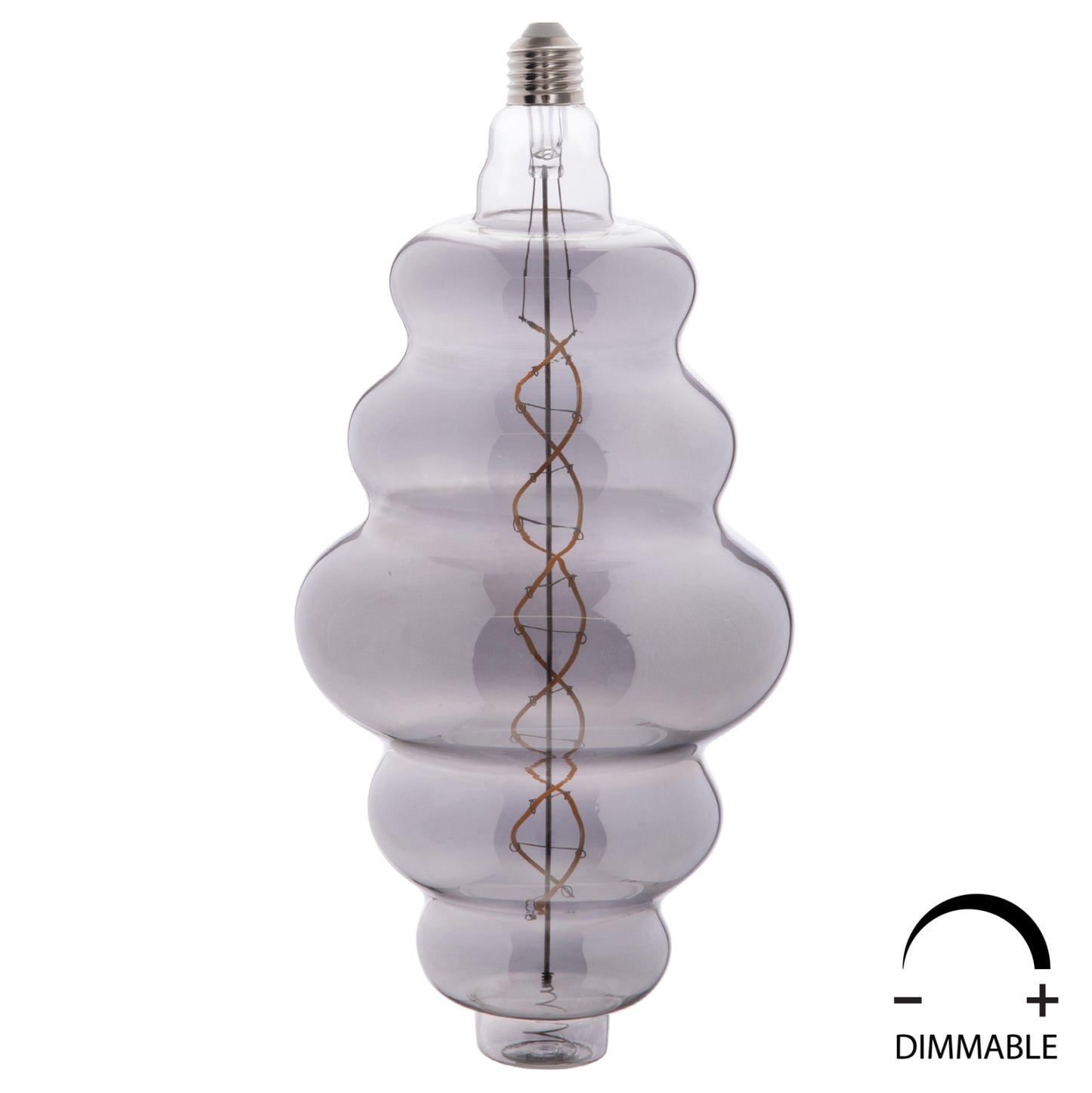 Light Bulb Hm4056.03 Fw180 Led Filament 8w E27 3000k Smoke Color Dimmable