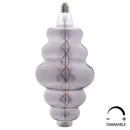 Light Bulb Hm4056.03 Fw180 Led Filament 8w E27 3000k Smoke Color Dimmable