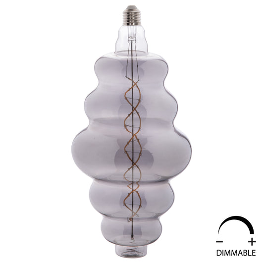 Light Bulb Hm4056.03 Fw180 Led Filament 8w E27 3000k Smoke Color Dimmable