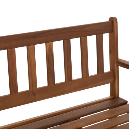 Outdoor Lounge Set 3pcs Fornel Hm10988 Acacia Wood In Natural