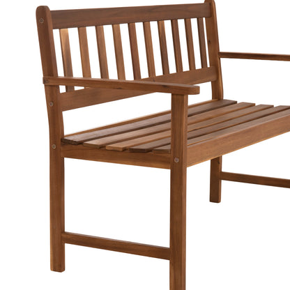 Outdoor Lounge Set 3pcs Fornel Hm10988 Acacia Wood In Natural