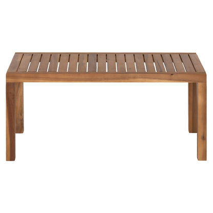 Outdoor Lounge Set 3pcs Fornel Hm10988 Acacia Wood In Natural