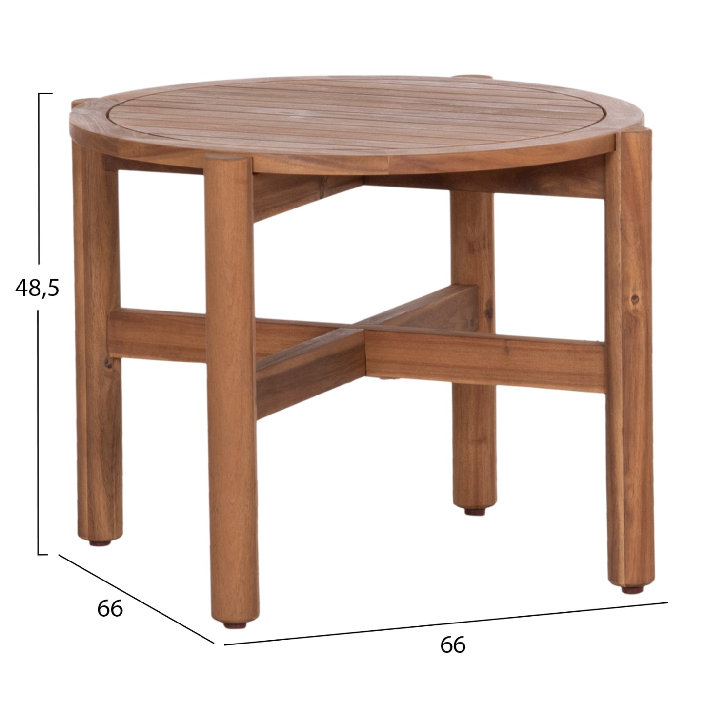 Lounge Set Sanji Hm21214 Coffee Table & 2 Lounge Armchairs--acacia Wood-aluminum Frame-rope