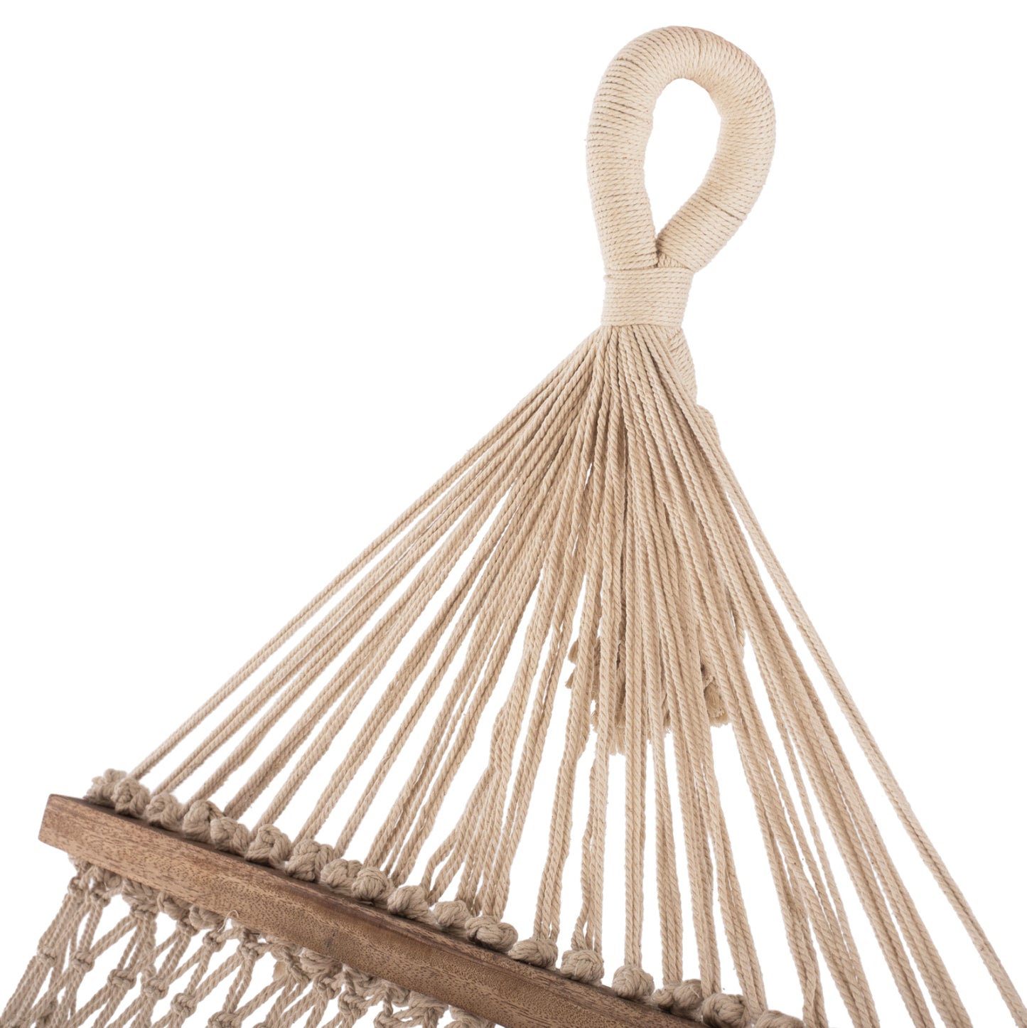 Macrame Hammock Hm9346 Beige 200Χ100 Cm