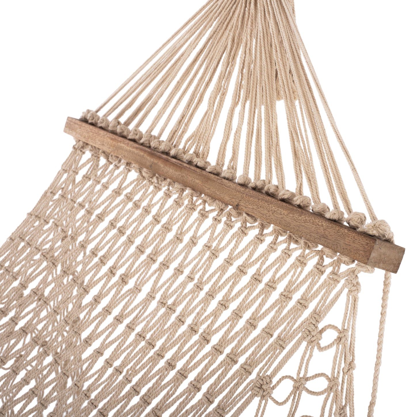 Macrame Hammock Hm9346 Beige 200Χ100 Cm