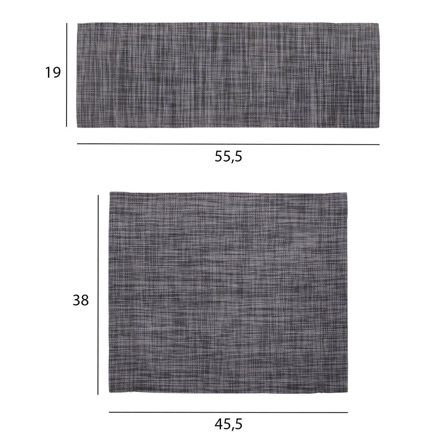 Divided Pillow For Director's Chair Naxos In Grey ΗΜ11252.10