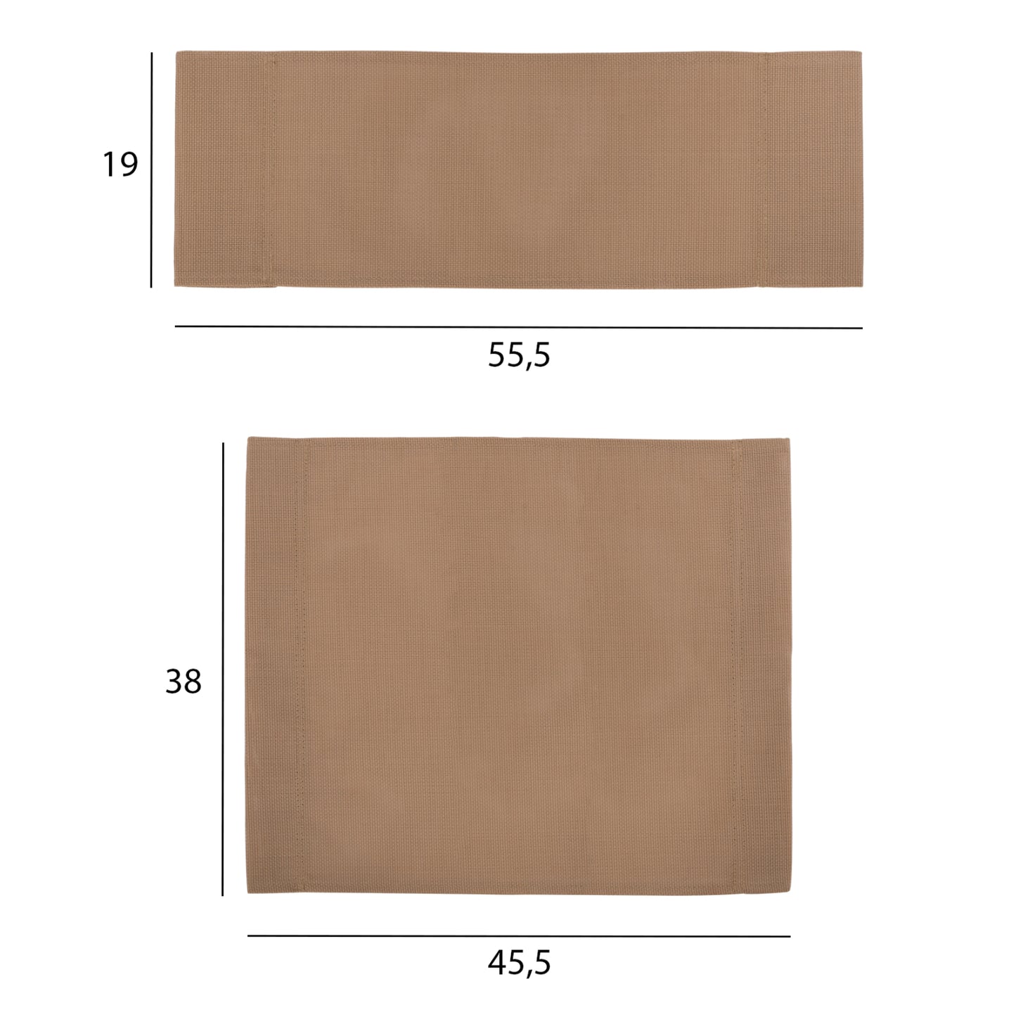 Divided Pillow For Director's Chair Naxos In Mocha ΗΜ11252.04