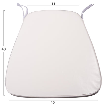 Cushion Tiffanys Hm8058.41c White Pu Leather 3cm.thick