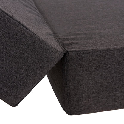 Sunlounger Cushion Kihei Hm21094.03 Olefin In Dark Grey With Foam Filling 198x70x20hcm.