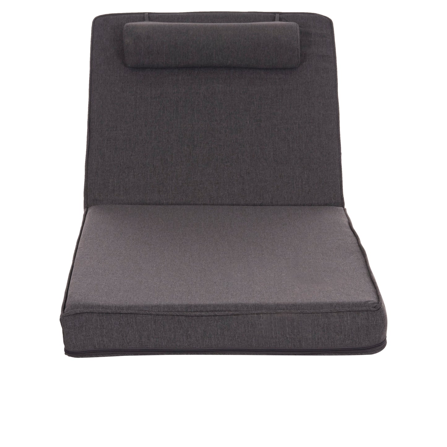 Sunlounger Cushion Akino Hm21095.02 Olefin In Dark Grey With Foam Filling 190x70x10hcm.