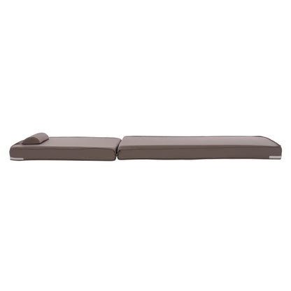 Sunbed Pillow Polyester Chios Grey Hm11236.10p 196(117+1+78)x58x8cm