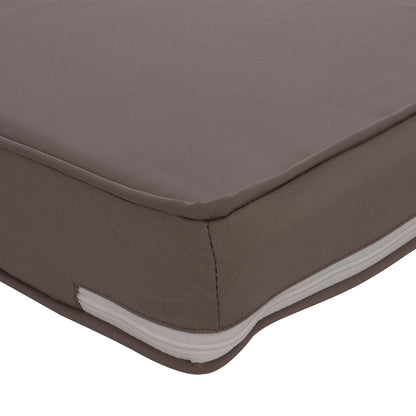 Sunbed Pillow Polyester Chios Grey Hm11236.10p 196(117+1+78)x58x8cm