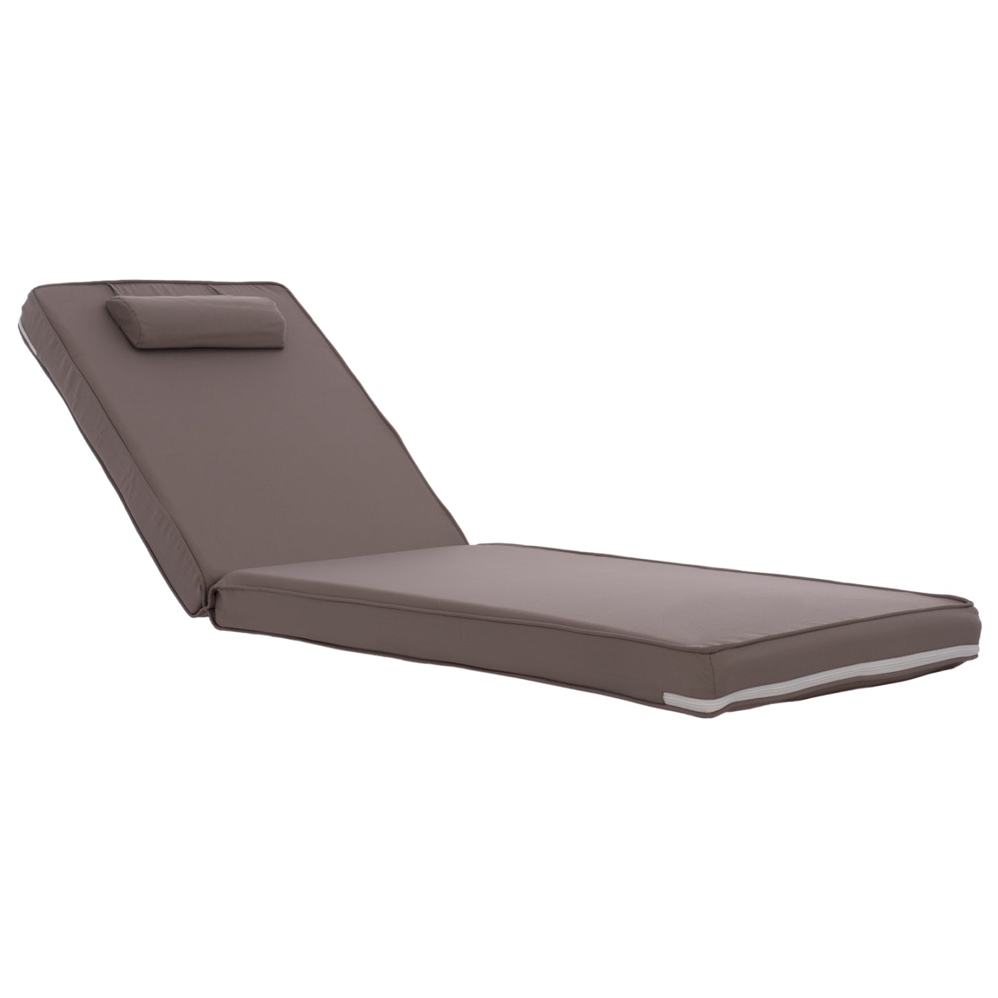 Sunbed Pillow Polyester Chios Grey Hm11236.10p 196(117+1+78)x58x8cm