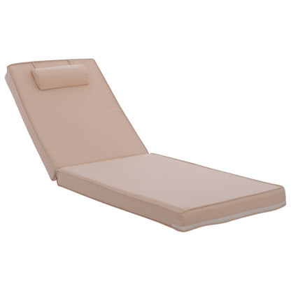 Sunbed Cushion Polyester Chios Beige Hm11236.01p 196(117+1+78)x58x8cm