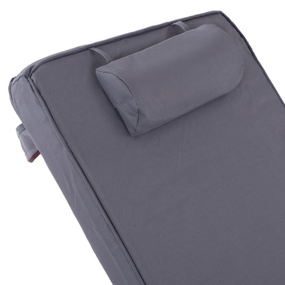 Sunbed Cushion Sifnos Textline Grey Hm11236.30t 196(117+1+78)x58x9cm.