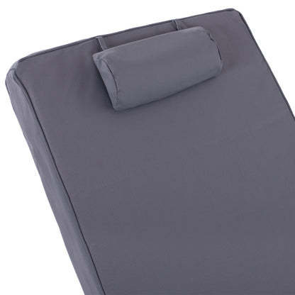 Sunbed Cushion Hm11237.30t Textline Grey 194(114+1+73)x72x11hcm.