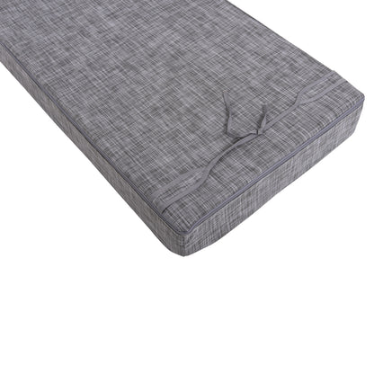 Sunbed Cushion Textline Grey Sifnos Hm11761.10 200(120+80)x70x20hcm.