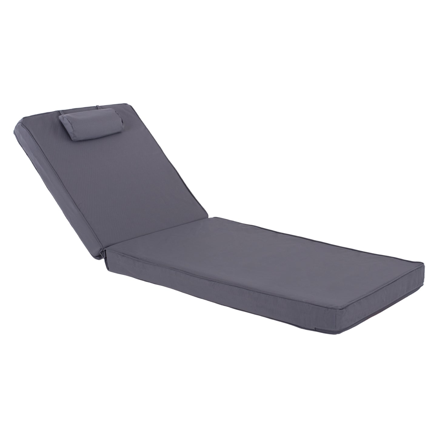 Sunbed Cushion Hm11237.30t Textline Grey 194(114+1+73)x72x11hcm.