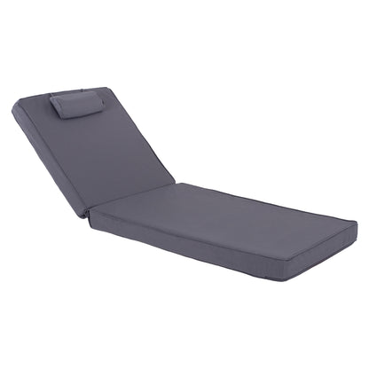 Sunbed Cushion Hm11237.30t Textline Grey 194(114+1+73)x72x11hcm.
