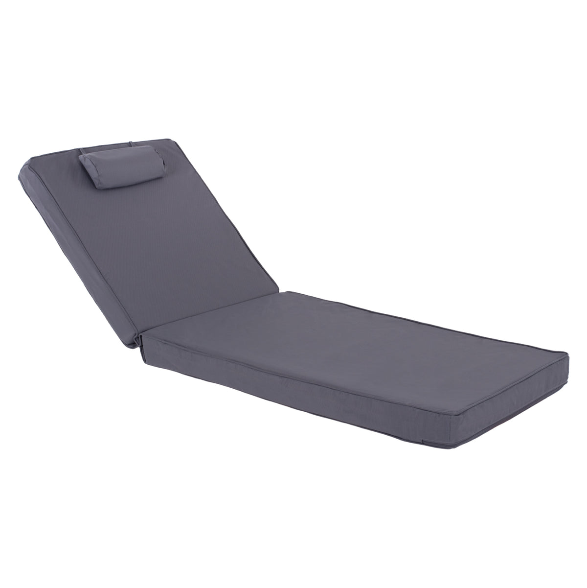 Sunbed Cushion Hm11237.30t Textline Grey 194(114+1+73)x72x11hcm.