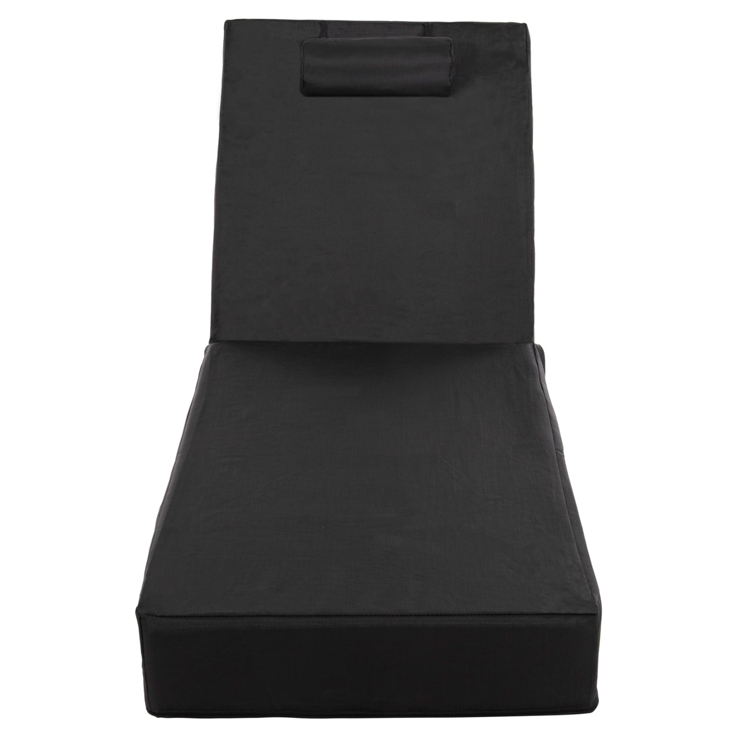 Sunbed Cushion Textline Sifnos Black Hm11761.01 200(120+80)x70x20hcm.