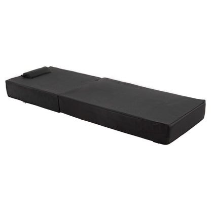 Sunbed Cushion Textline Sifnos Black Hm11761.01 200(120+80)x70x20hcm.