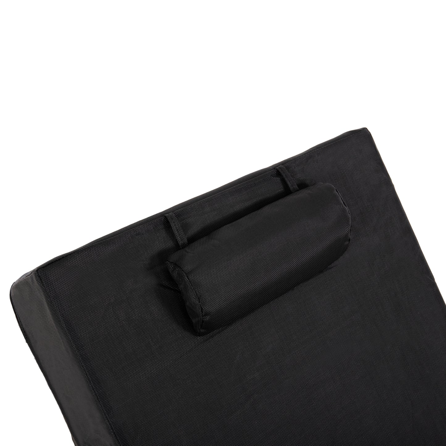 Sunbed Cushion Textline Sifnos Black Hm11761.01 200(120+80)x70x20hcm.