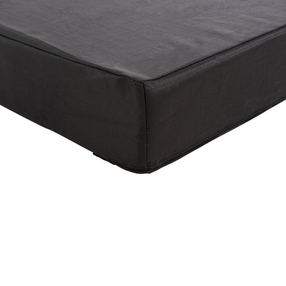 Sunbed Cushion Textline Sifnos Black Hm11761.01 200(120+80)x70x20hcm.