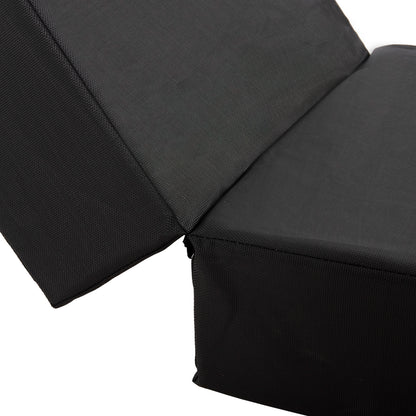 Sunbed Cushion Textline Sifnos Black Hm11761.01 200(120+80)x70x20hcm.