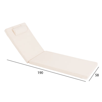 Sunbed Cushion Sifnos Textline Beige ΗΜ11234.61t 190(114-76)x58x6.5Ηcm.