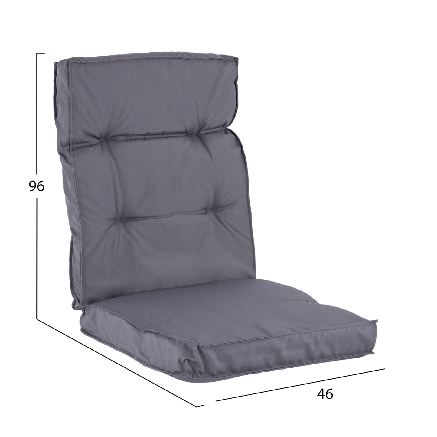 Fabric Pillow With Grey Back 100x46x7 Hm5745.10