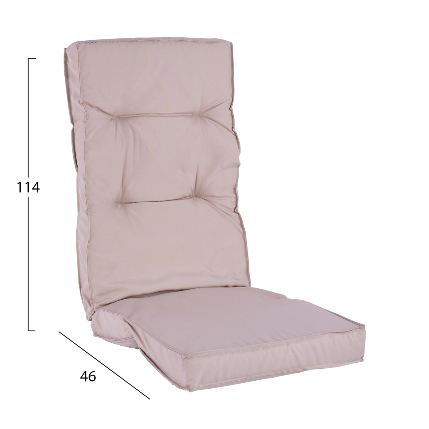 Fabric Pillow With Beige Back 114x46x7 Hm5744.01