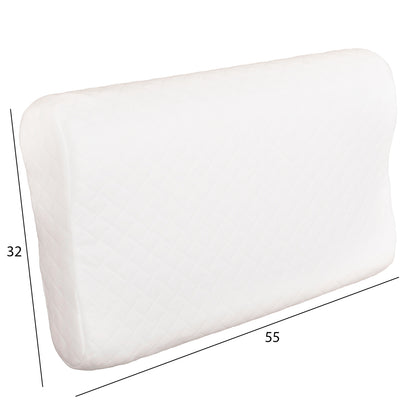 Sleeping Pillow Bezel Hm673 Memory Foam-white Fabric 55x32hcm.