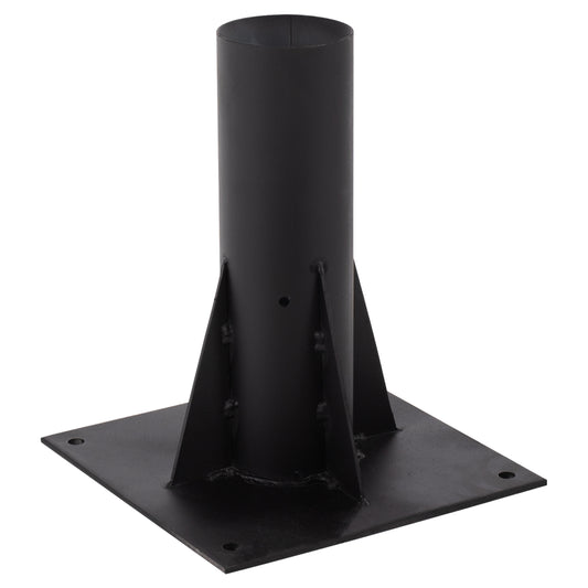 Metallic Straw Umbrella's Base In Black Color, Square 25x25x30Υ εκ. Heavy Duty