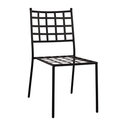 Metallic Chair Hm5509 In Black Color 46x58x88  Cm