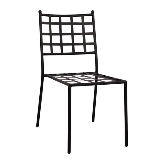 Metallic Chair Hm5509 In Black Color 46x58x88  Cm
