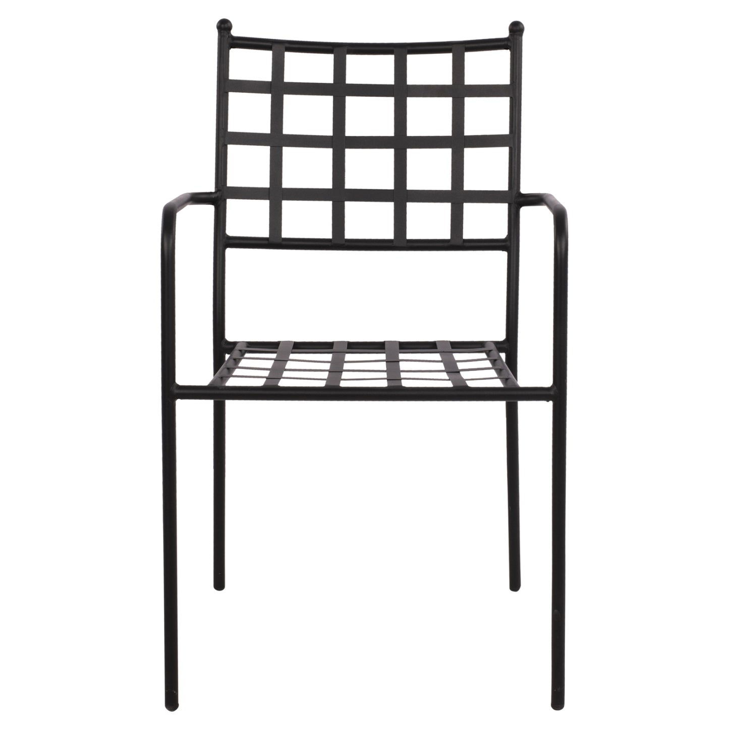 Metallic Armchair Hm5508 Black Color 46x58x88 Cm