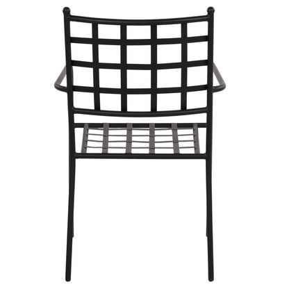 Metallic Armchair Hm5508 Black Color 46x58x88 Cm