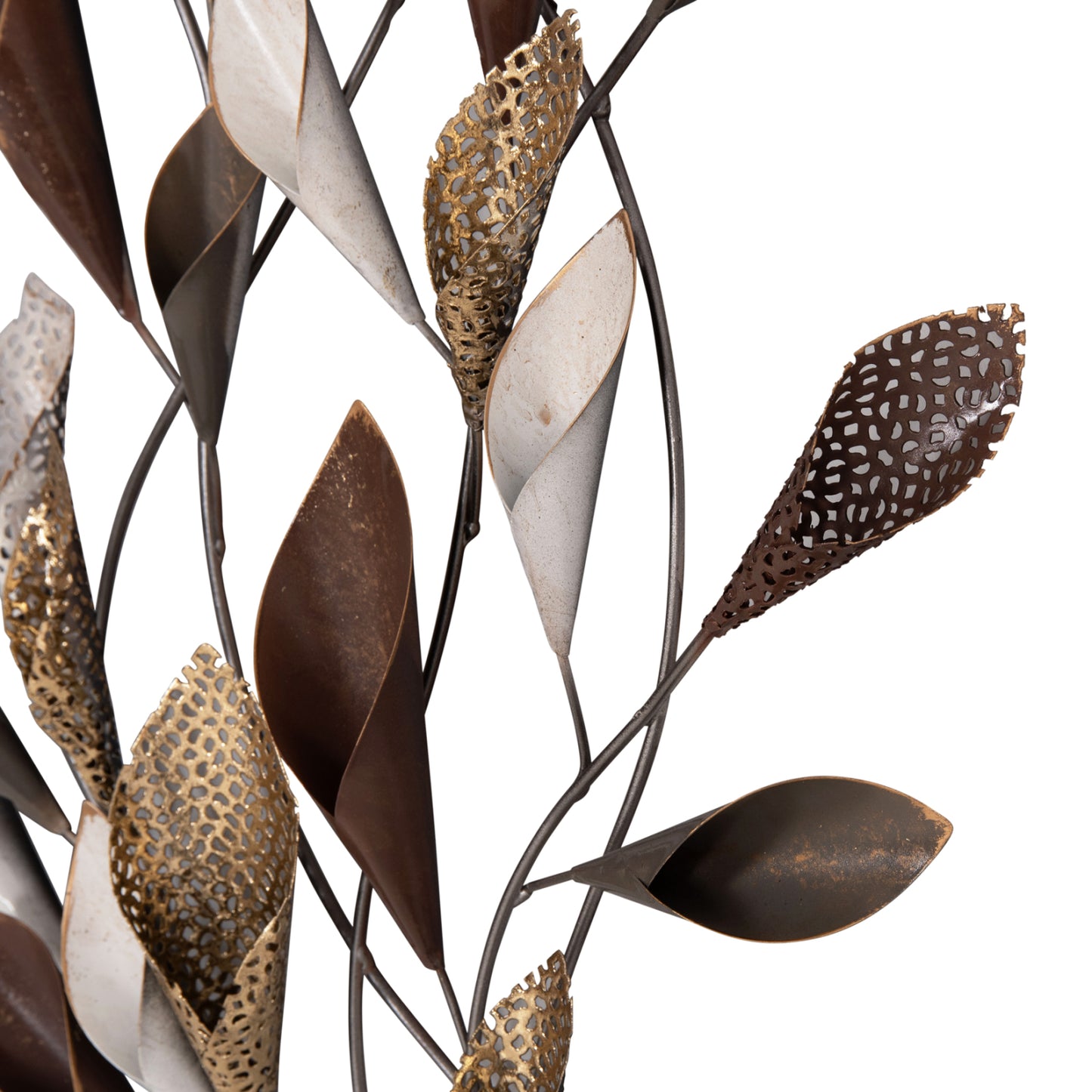 Metal Wall Decoration Hm7159 Charcoal Grey-gold 44x5x87cm