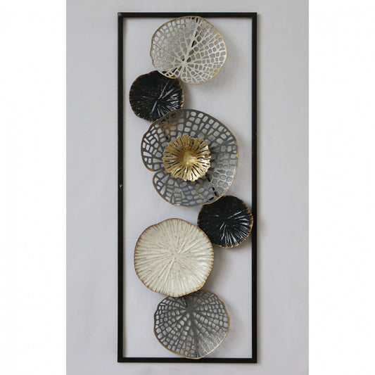 Metallic Wall Decoration Hm7169 Black White Silver 28x4x75Η Cm.