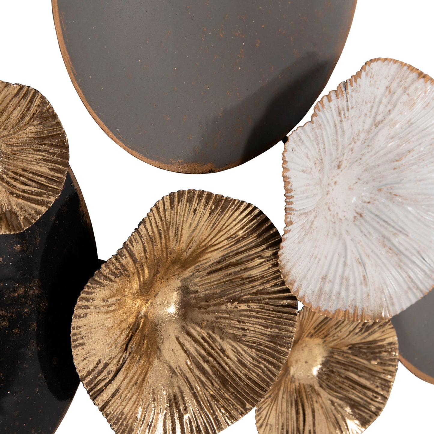 Metallic Wall Decoration Hm7179 Gray Gold 66x6x38y Cm.