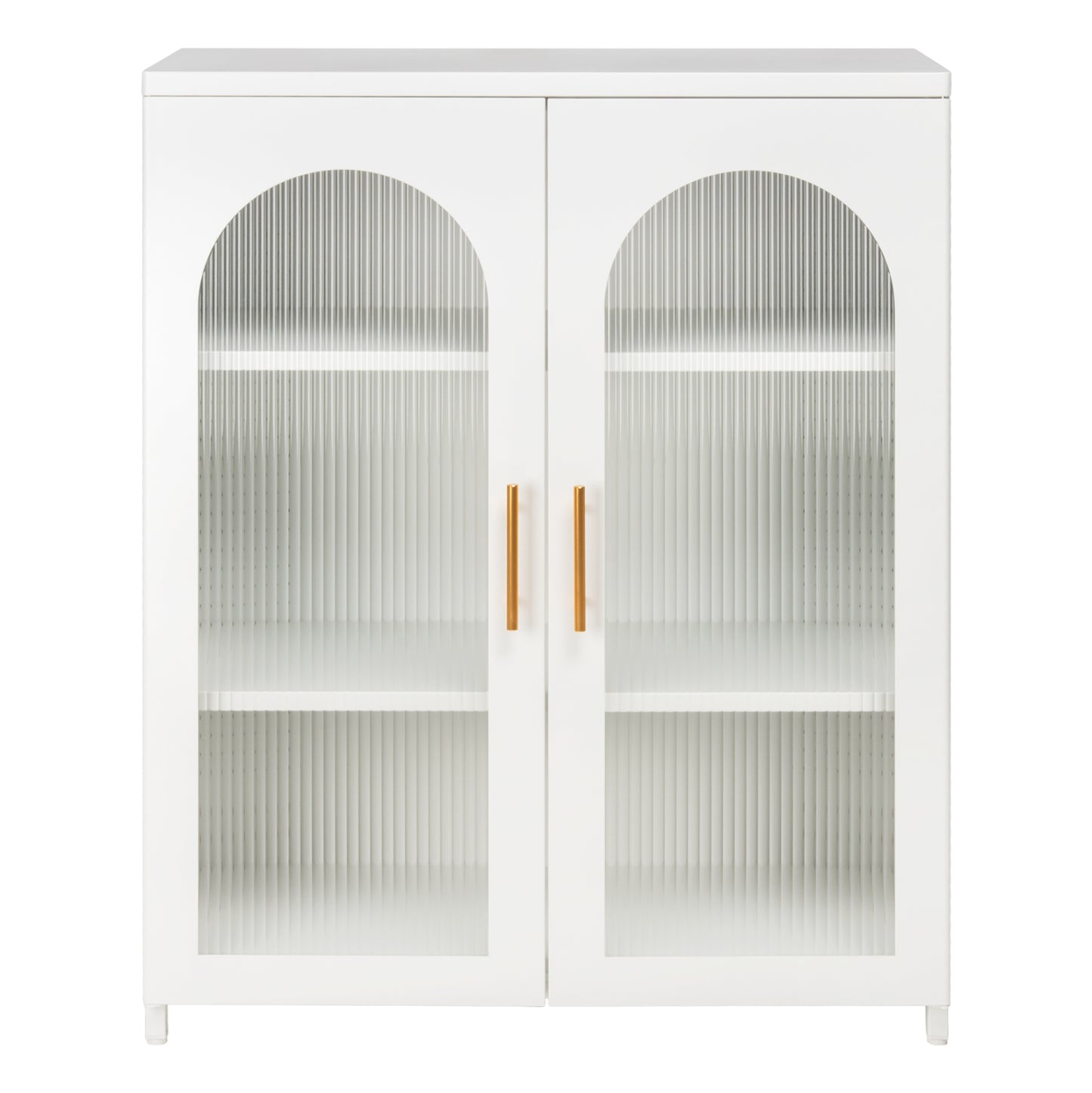 Display Cabinet Metallic Caril Hm9571.02 White 80x37-40x102hcm.