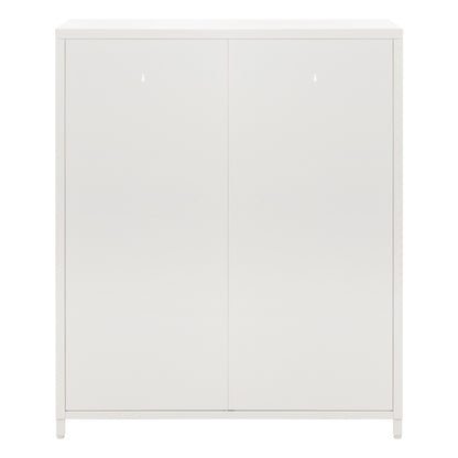 Display Cabinet Metallic Caril Hm9571.02 White 80x37-40x102hcm.