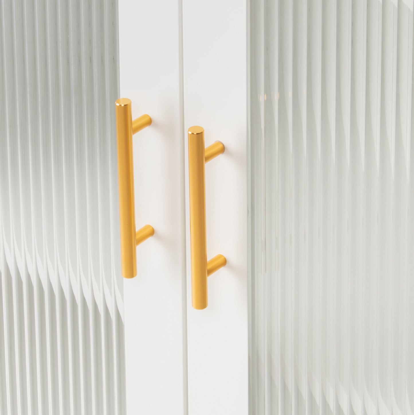 Display Cabinet Metallic Caril Hm9571.02 White 80x37-40x102hcm.