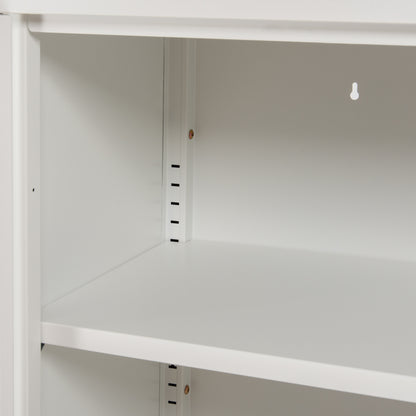 Display Cabinet Metallic Caril Hm9571.02 White 80x37-40x102hcm.
