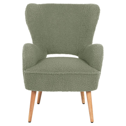 Armchair Mylie Hm8394.27 Pistachio Green Boucle Fabric 66x75x93hcm.