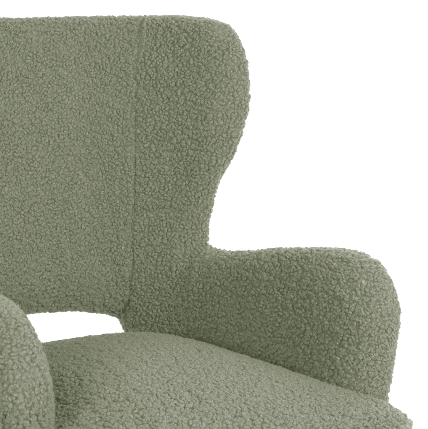 Armchair Mylie Hm8394.27 Pistachio Green Boucle Fabric 66x75x93hcm.