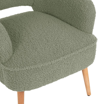 Armchair Mylie Hm8394.27 Pistachio Green Boucle Fabric 66x75x93hcm.
