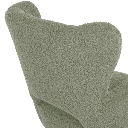 Armchair Mylie Hm8394.27 Pistachio Green Boucle Fabric 66x75x93hcm.